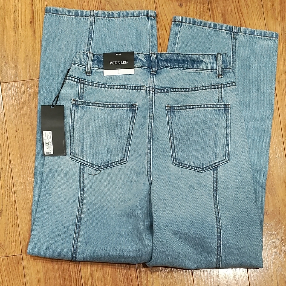 Future Collective Light Blue Straight-Leg Women’s Jeans - Picture 2 of 7